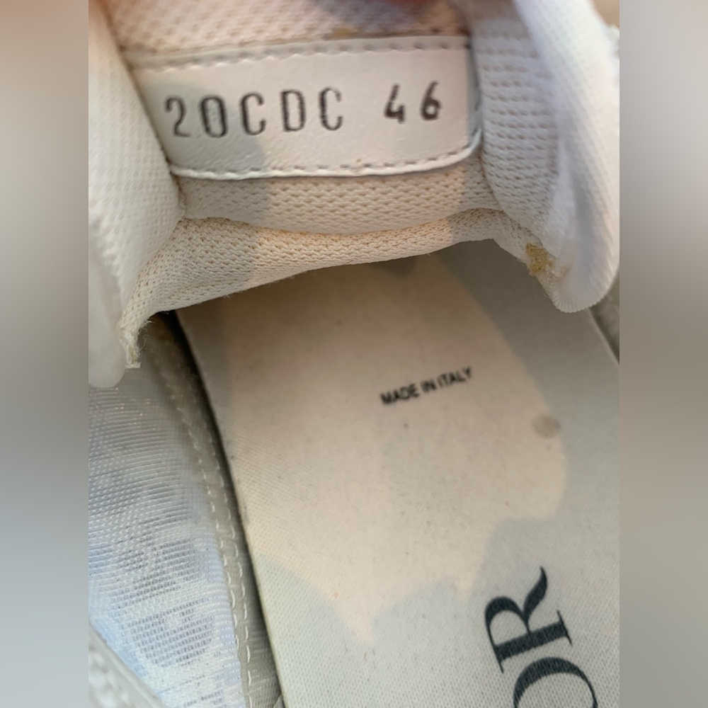 Dior b25 men sneaker white grey suede sz 46 US 13 - Picture 9 of 9